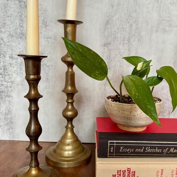 Brass Candle Sticks - Picture 4 of 5